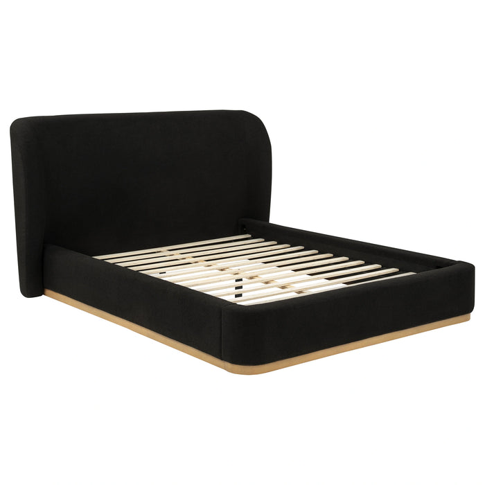 Blaire Upholstered Wingback Platform Bed