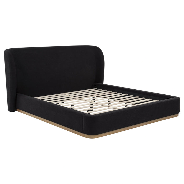Blaire Upholstered Wingback Platform Bed