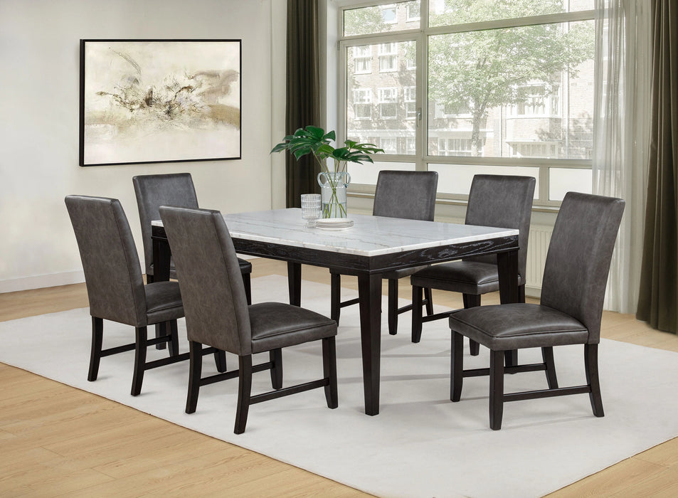Averill Marble Top Dining Set