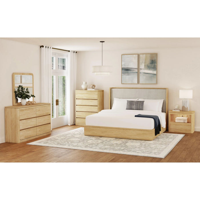 Rosalie Nightstand with USB & LED