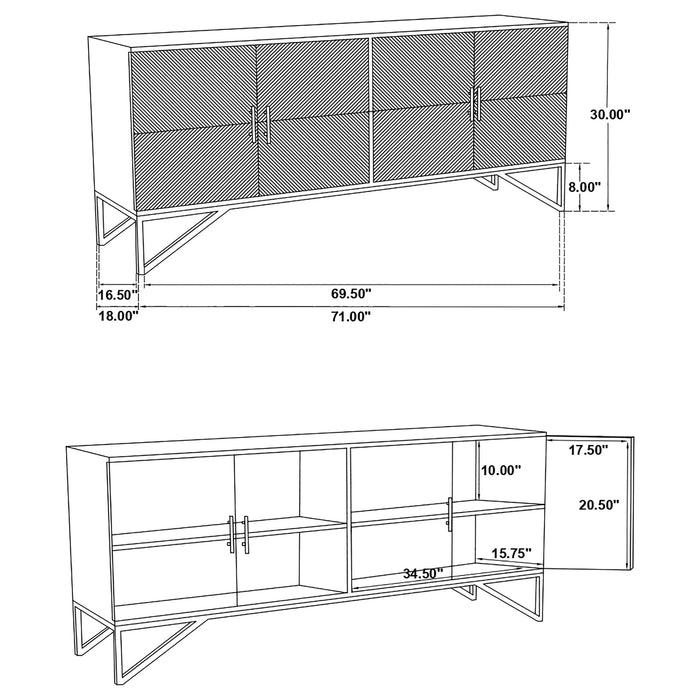 Riddell Accent Cabinet