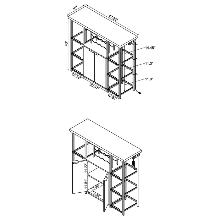 Gallimore Bar Cabinet - Maxx Save 