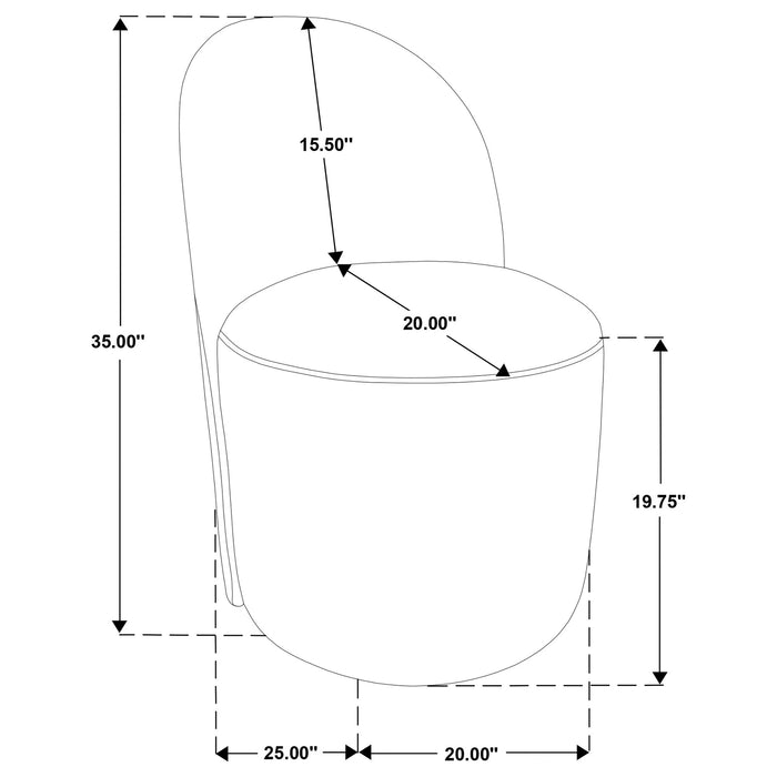 Aubrey Upholstered Barrel Dining Side Chair