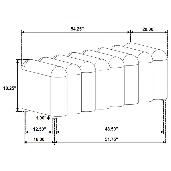 Summer Channel Accent Bench