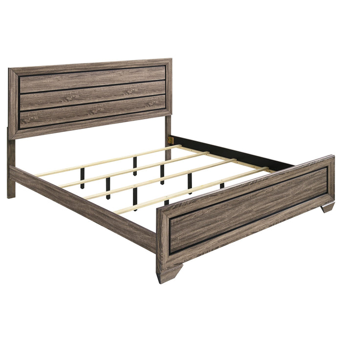 Kauffman California King, E.king, & Queen Panel Bed Washed Taupe