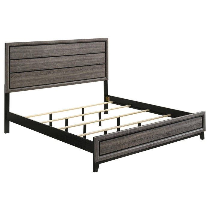 Watson Wood Panel Bed Grey Oak