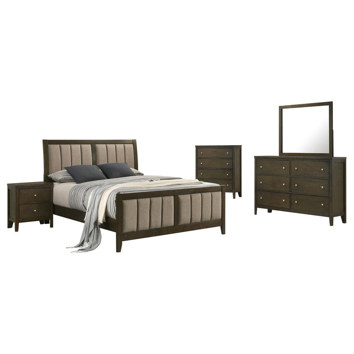 Wilkes California King Bedroom Set Dark Cocoa