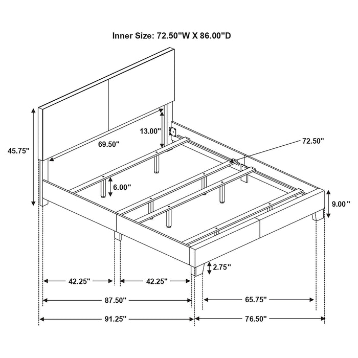 Dorian Panel Bed - Maxx Save 