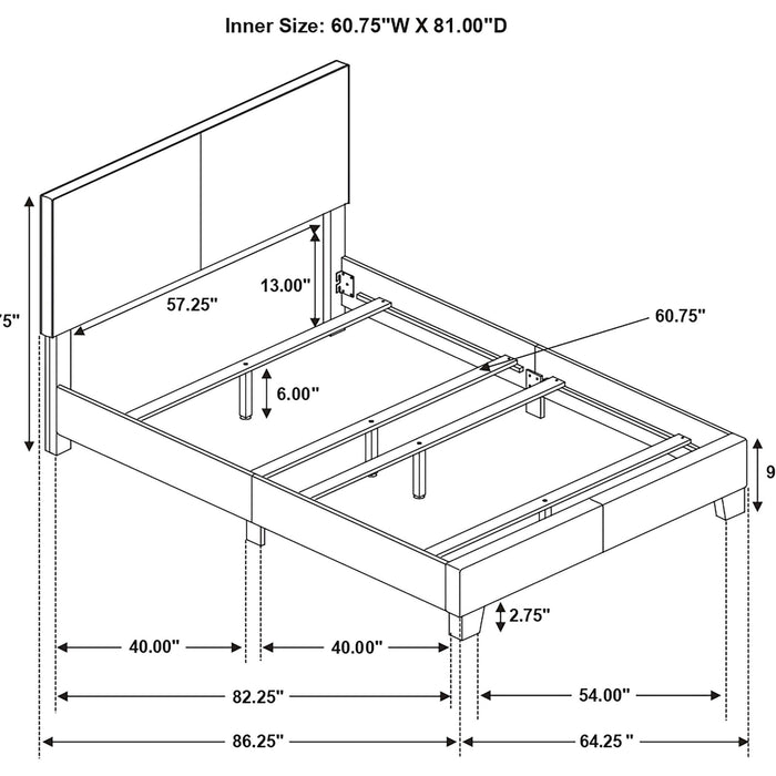 Dorian Panel Bed - Maxx Save 