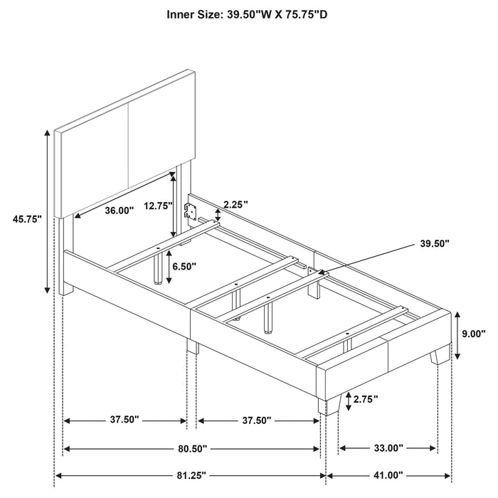 Dorian Panel Bed - Maxx Save 