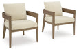 Serene Bay Outdoor Dining Arm Chair with Cushion (Set of 2) image