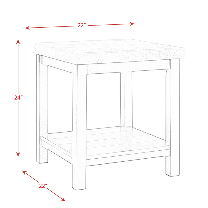 Kansas 3PC Occasional Table Set-Coffee Table & Two End Tables
