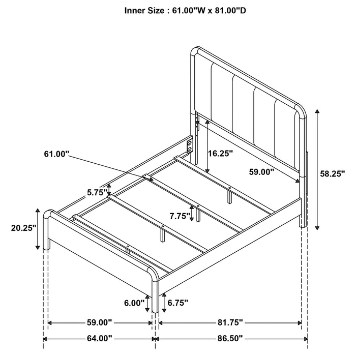 Amsbury Wood Panel Bed