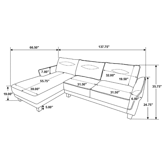 Caspian Sectional Sofa - Maxx Save 