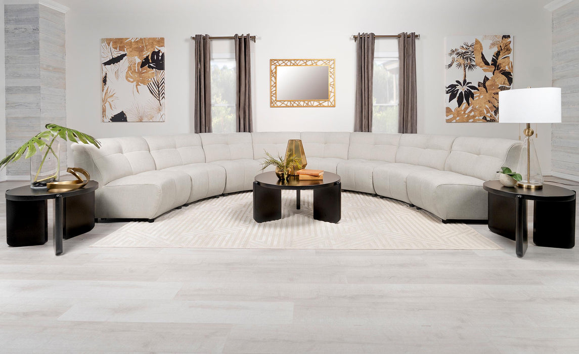 Charlotte Upholstered Modular Sectional Sofa Ivory