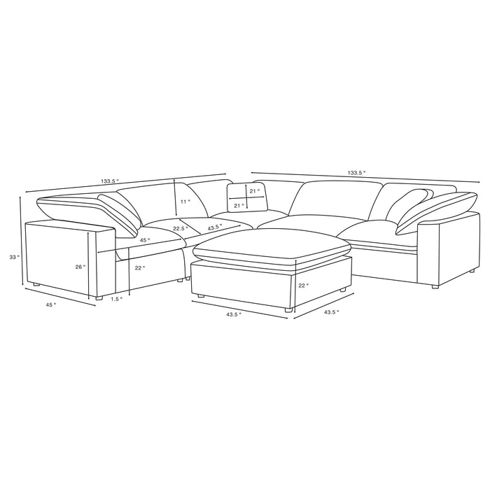 Raleigh Modular Sectional Sofa - Maxx Save 