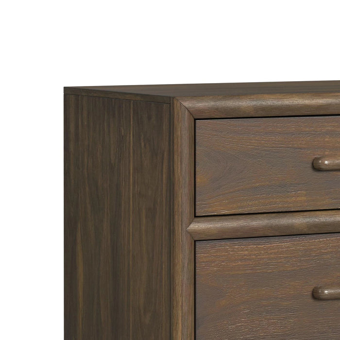 Brisbane UPH Bedroom Set with Boucle Beige and LED