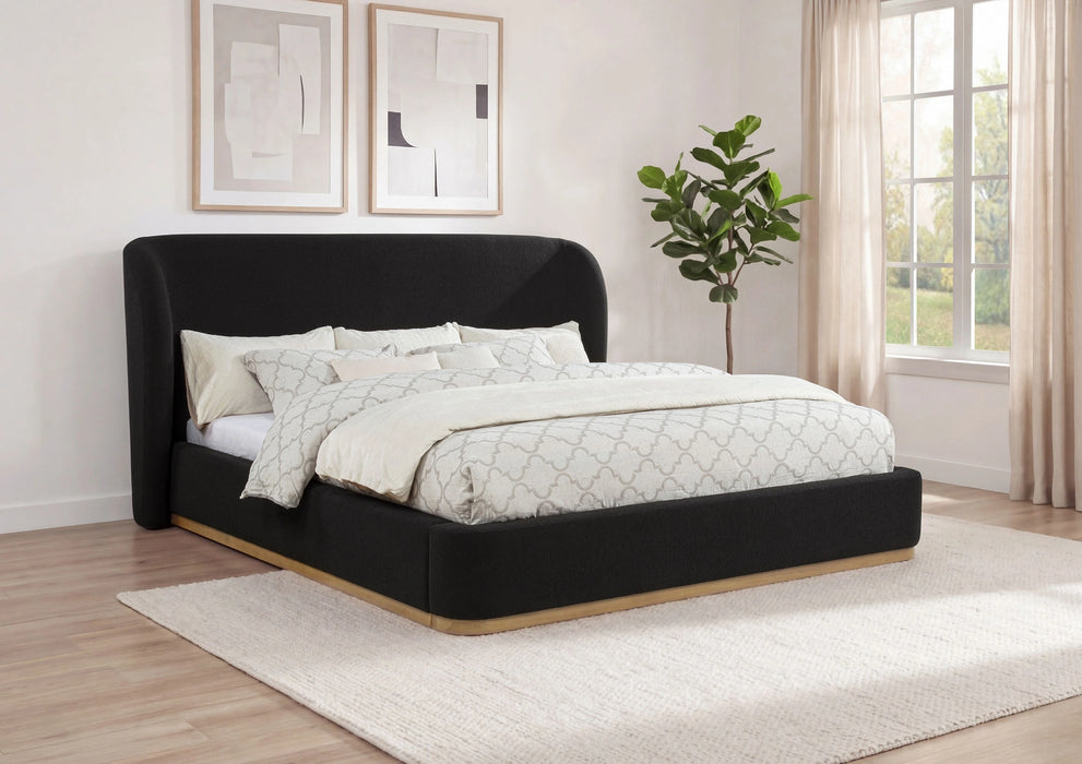 Blaire Upholstered Wingback Platform Bed