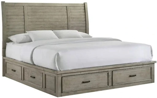 Elements International Sullivan Queen Storage Bed in Drift Grey image
