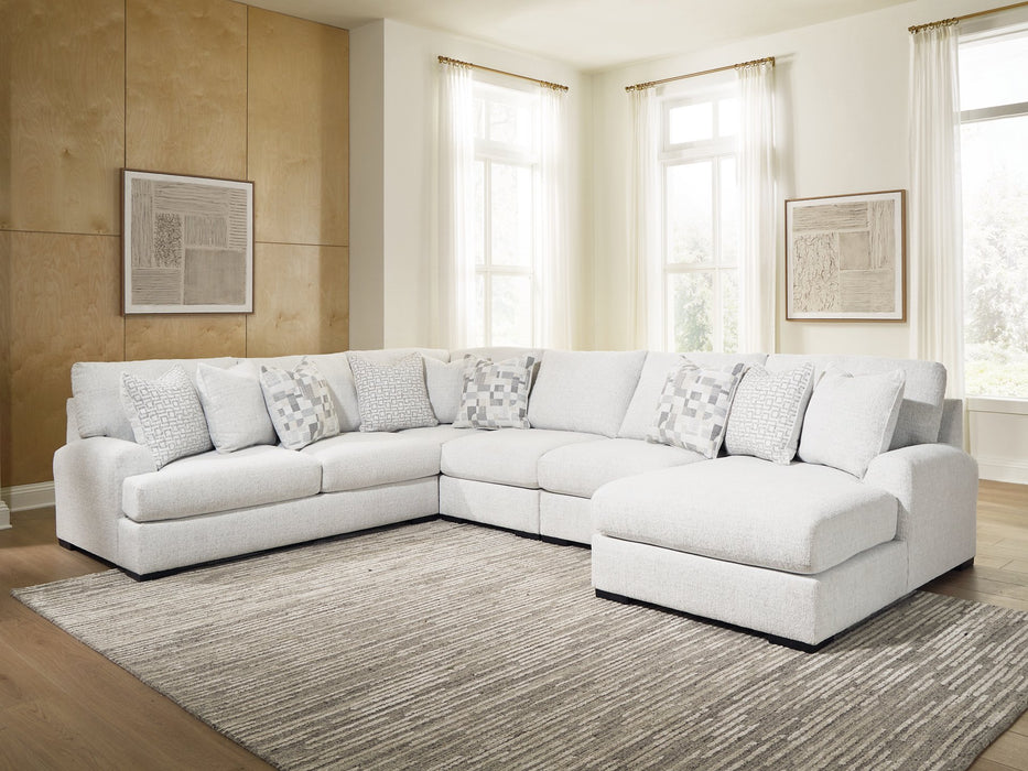 Misty-Lakes Sectional with Chaise - Maxx Save 