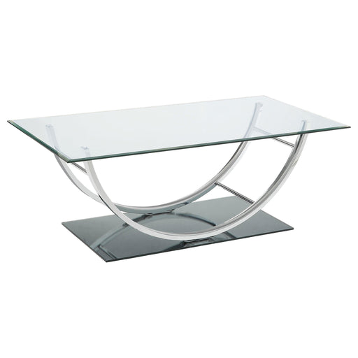 Danville U-shaped Coffee Table Chrome image
