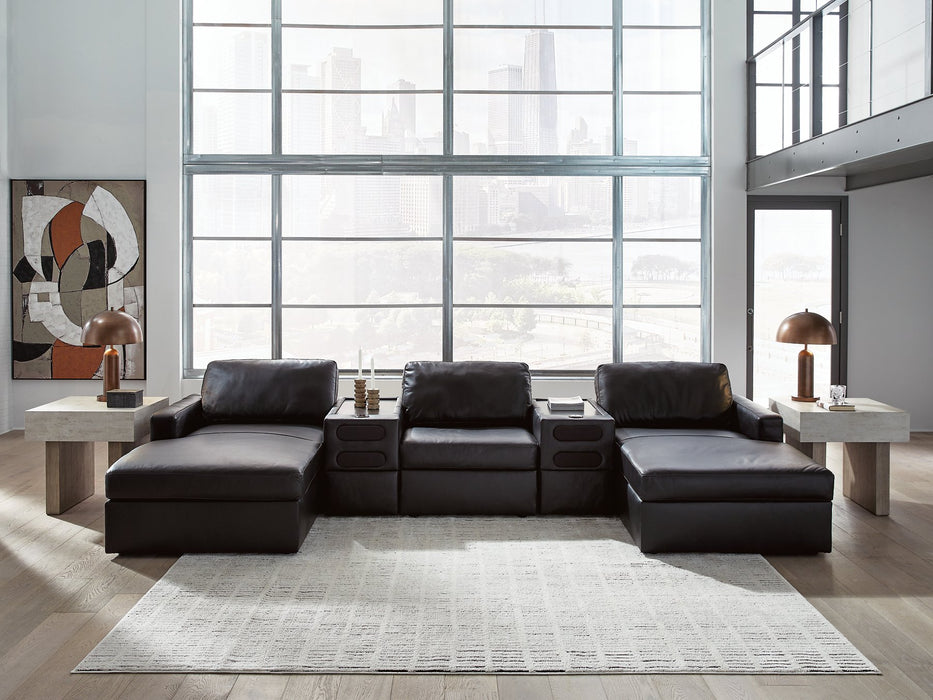 Modmax II Double Chaise Sectional with Audio Consoles - Maxx Save 