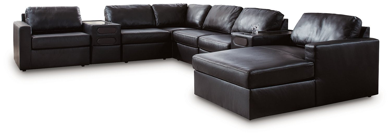 Modmax II Sectional with Chaise and Audio Consoles - Maxx Save 