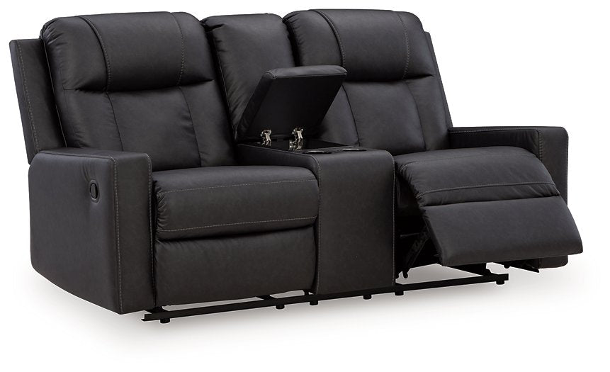 Mackmenville Reclining Loveseat with Console - Maxx Save 