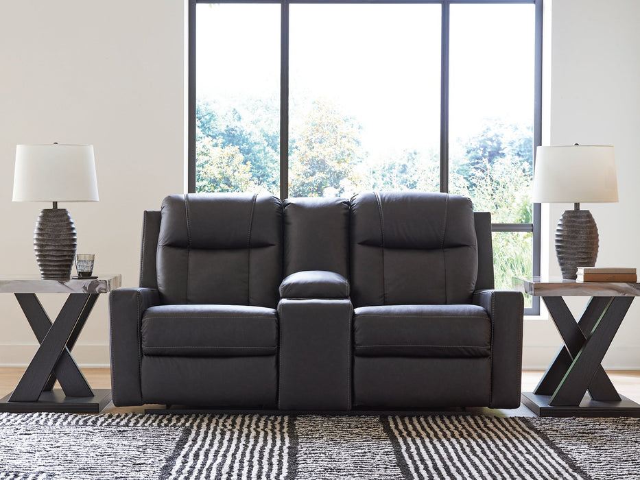 Mackmenville Reclining Loveseat with Console - Maxx Save 