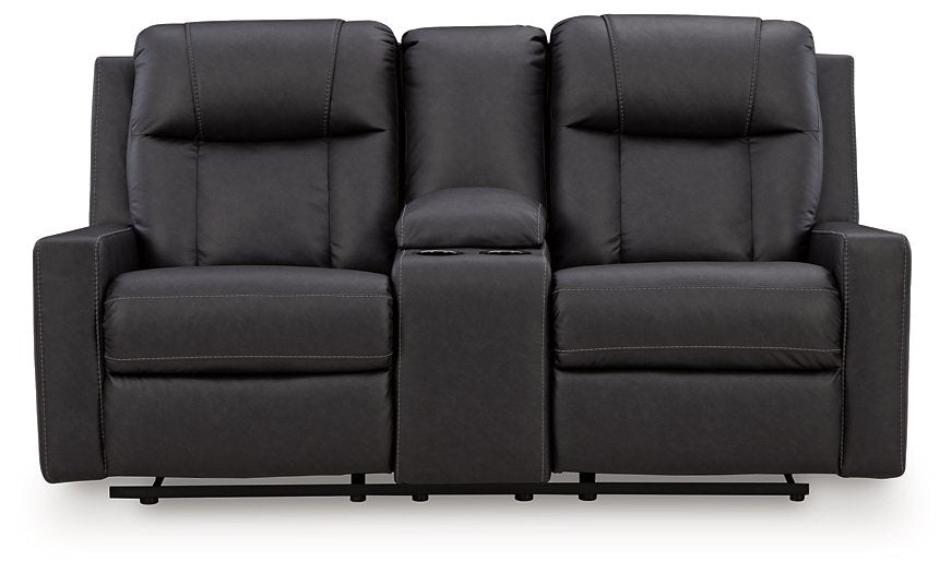 Mackmenville Reclining Loveseat with Console - Maxx Save 