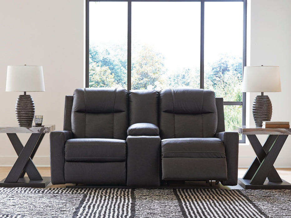 Mackmenville Reclining Loveseat with Console - Maxx Save 