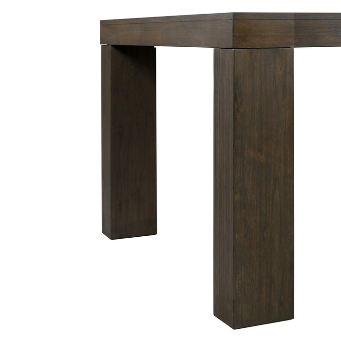 Grady 6PC Dining Set (72" Table + 4 Chairs + Bench) in Brown