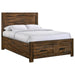 Elements International Warner Queen Storage Bed in Chesnut image