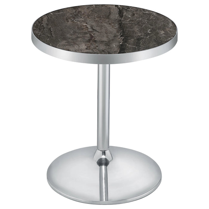 Cazen Round Pedestal Side Table