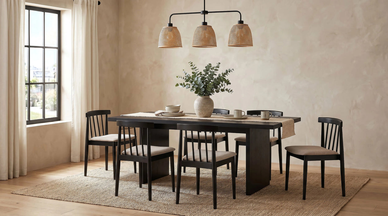 Decker Rectangular Wood Dining Table