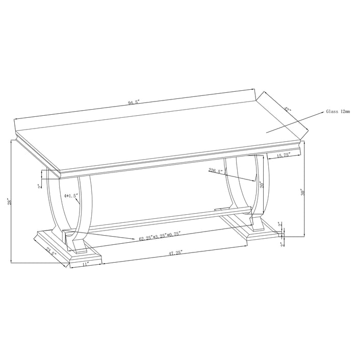 Antoine 5 Pc Dining Set