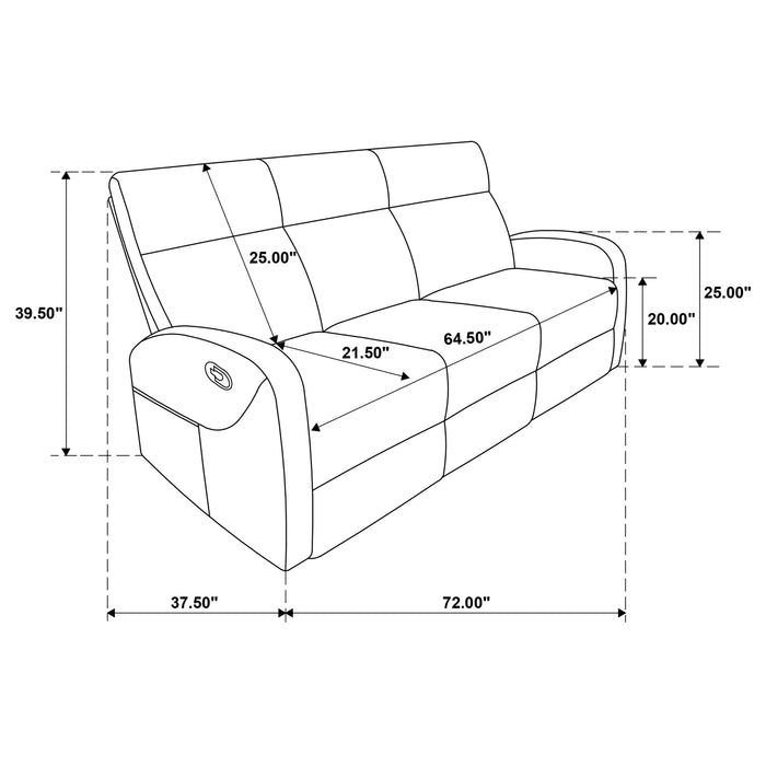 Hamilton Manual Reclining Sofa Set