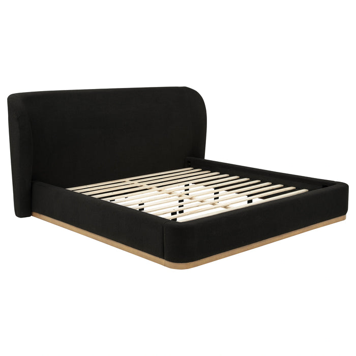 Blaire Upholstered Wingback Platform Bed