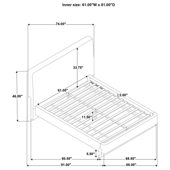 Baldacci Upholstered Platform Bed