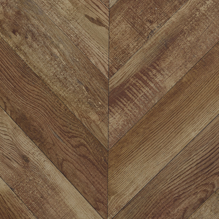 Sergio Chevron Rectangular Accent Table Rustic Grey