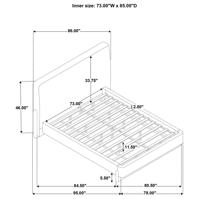 Baldacci Upholstered Platform Bed