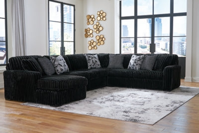 Midnight-Madness Sectional with Chaise - Maxx Save 
