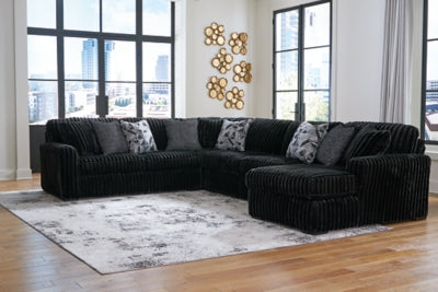 Midnight-Madness Sectional with Chaise - Maxx Save 