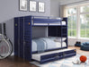 Cargo Blue Bunk Bed (Full/Full) image