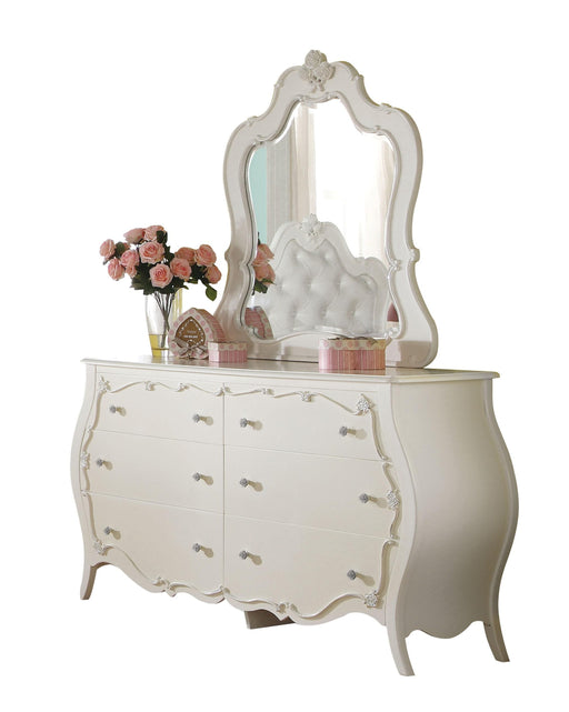 Edalene Pearl White Mirror image