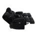 Admiral Motion Loveseat with Console in Masis Black - Maxx Save 