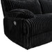 Admiral 3PC Living Room Set in Masis Black-Sofa, Loveseat & Recliner - Maxx Save 