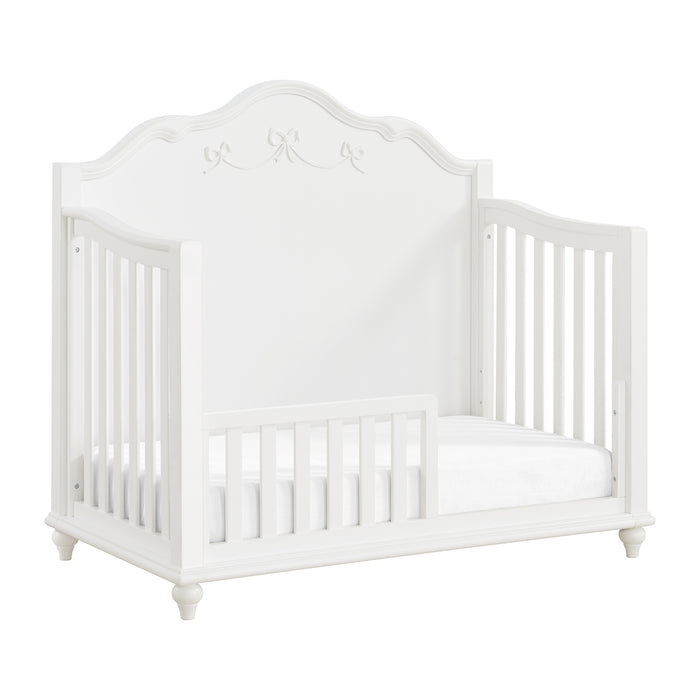 Alana Crib with Guardrails in White - Maxx Save 