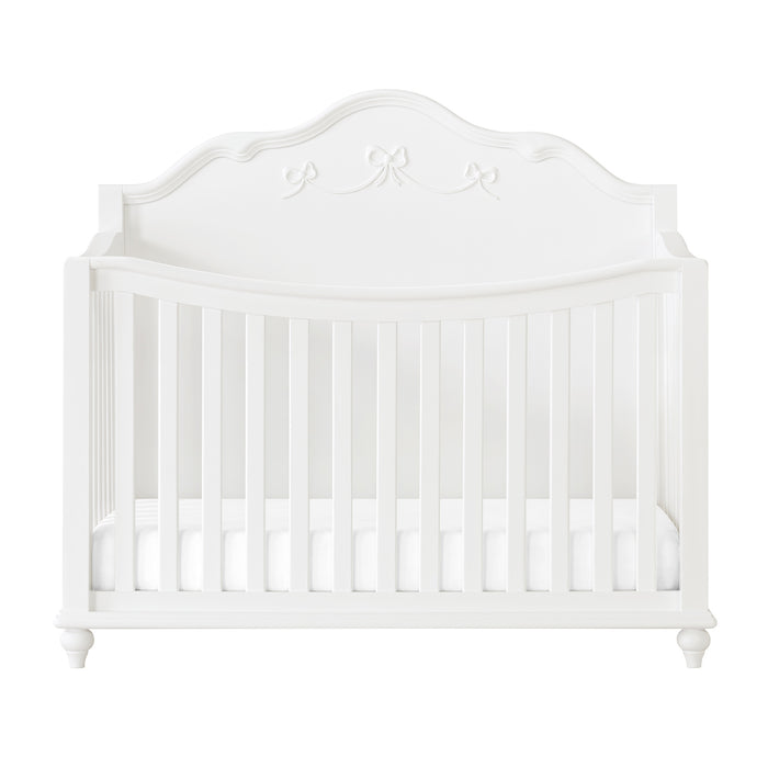 Alana Crib with Guardrails in White - Maxx Save 