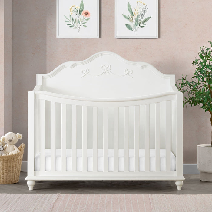 Alana Crib with Guardrails in White - Maxx Save 